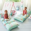 Butterfly Craze Butterfly Craze Floor Pillow Case, Mattress Bed Lounger Cover, Cars Blue, Queen Size - for Kids & Adults - 4 of 4