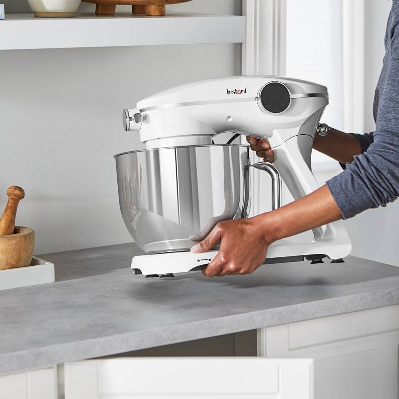 Instant 7.4qt 10 Speed Stand Mixer Pro - Pearl White, 4 of 8