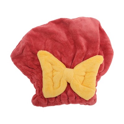 Unique Bargains Water-absorbent Bow Hair Drying Towel 1 Pc