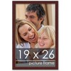 PosterPalooza | Classic Modern Brown Picture Frame - UV Acrylic, Foam Board Backing, Hanging Hardware - 3 of 4