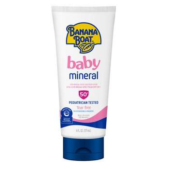 Banana Boat 100% Mineral Baby Sunscreen Lotion - SPF 50+ - 6 fl oz