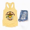 S.W.Smiley Here For The Tacos Smiley - Womens Racerback Tank - 2 of 3