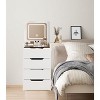 DOMETOUR Vanity Desk with Hidden Panel, Mirror with Lights, Charging Station, 3 Drawers, Compact Dressing Table with Hidden Stool - 4 of 4