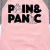 Girls' - Disney Villains - Pain And Panic Shirt Tail Raglan Graphic T-shirt - 2 of 4