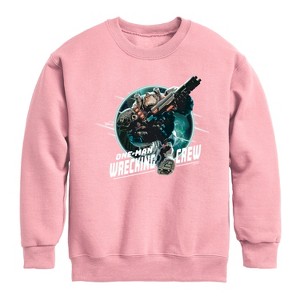 Boys' - Disney - One-Man Wrecking Crew Graphic Long Sleeve Fleece Sweatshirt - 1 of 3