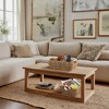 Casafield Water Hyacinth Seagrass Oval Storage Basket Sets with Wooden Handles, Woven Nesting Bin Organizers - 3 of 4