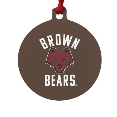 Brown University Bears Logo Aluminum Holiday Christmas Tree Ornament