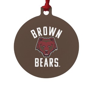 Brown University Bears Logo Aluminum Holiday Christmas Tree Ornament - 1 of 4