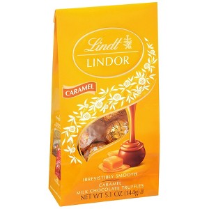 Lindt Lindor Caramel Milk Chocolate Truffles Bag 5.1OZ - 1 of 1