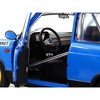 1980 Autobianchi A112 Abarth Blue "Chardonnet" Rally Car 1/18 Diecast Model Car by Solido - 3 of 4