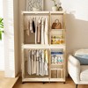Whisen Wardrobe Closet Storage Organizer, Clothes Dresser, 9 Magnetic Doors-9 Cubes & 1 Hanging Rod, 6 pcs Hangers - 2 of 4