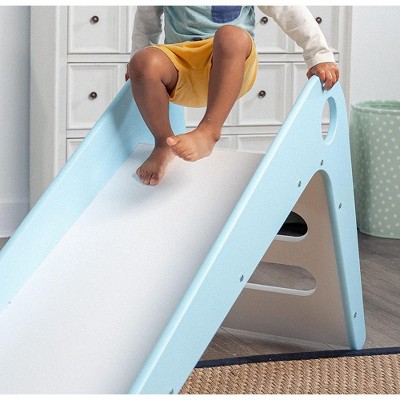 Avenlur Blue Wooden Indoor Slide for Toddlers