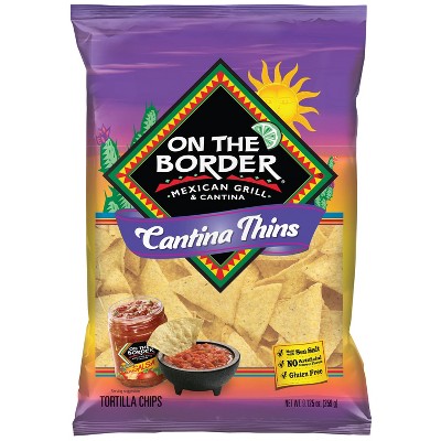 On The Border Cantina Thins Tortilla Chips – 9.125oz