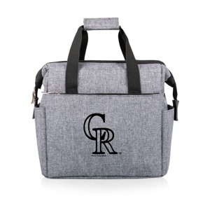 MLB Colorado Rockies On The Go Soft Lunch Bag Cooler - Heathered Gray - 1 of 4