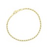 Giorgio Di Vicenza 14K Gold Over Sterling Silver 2.35mm Rope Chain Bracelet - 3 of 3