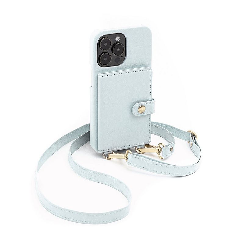 Bryten Silverlake Vegan Leather Wallet Crossbody Phone Case for iPhone 14 Pro / iPhone 13 Pro, 1 of 9
