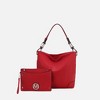 MKF Collection Viviana Vegan Leather Hobo Bag with Matching Wristlet by Mia K - 2 of 4