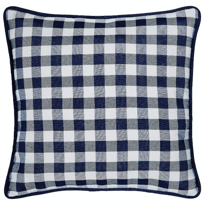 Kate Aurora 2 Pack Country Farmhouse Buffalo Plaid Zippered Pillow Covers, 1 of 6