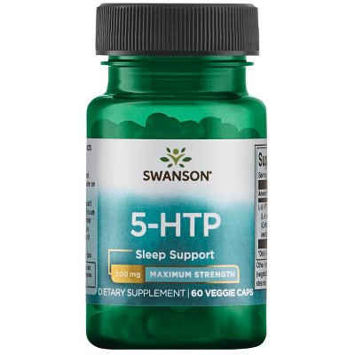 Swanson Dietary Supplements Maximum Strength 5-Htp 200 mg Capsule 60ct.