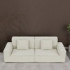 Whisen 106.3" Large Modular Sofa - Striped Fabric, Modern Style, Comfortable, Vacuum Compression, Full Sponge, High Rebound, Straight - 3 of 4
