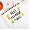 Sparkle and Bash 5-Pack Canvas Makeup Bags for Nurse Appreciation Gifts, Cosmetic Pouches (9" x 6") - 2 of 4