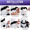 LotFancy Panda Stuffed Animal, 8 in Panda Bear Plush Toy with LED Light, Gift for Girls, Boys, Kids - 4 of 4