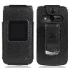 Nakedcellphone Case for Verizon eTalk Flip Phone - Vegan Leather with Belt Clip - Black - 2 of 4