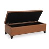 NicBex 50.25 Inch Storage Ottoman Bench Modern Upholstered Bench with Wooden Legs, End of Bed Bench for Living Room, Bedroom, Entryway - 4 of 4