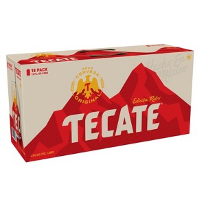 Tecate Original Mexican Lager Beer - 18pk/12 fl oz Cans - 1 of 4