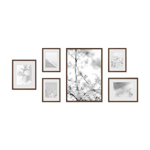 Haus and Hues Clifton Gallery Wall Frame Set with Real Glass and Mat - 1 of 4