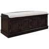 YOOCOZZ Solid Wood Storage Shoe Bench with Removable Cushion,Adjustable Shelves and 4 Doors - 4 of 4