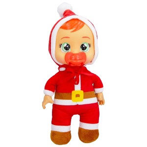 Cry Babies Tiny Cuddles Christmas Claus Doll - 1 of 4