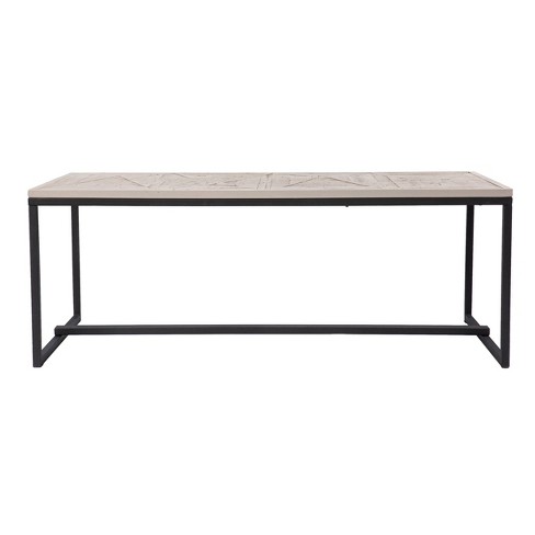 Thorpe Reclaimed Wood Cocktail Table Gray Black Aiden Lane Target