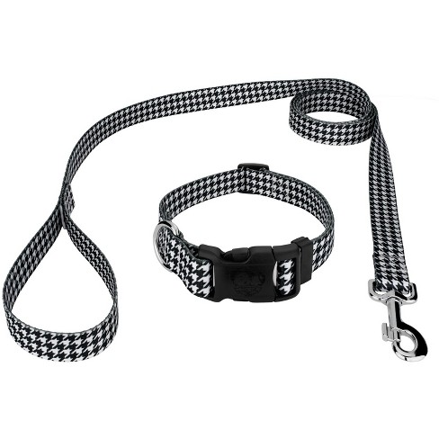 Country Brook Petz Deluxe Houndstooth Dog Collar - Made in The U.S.A. (5/8  Inch, Small)