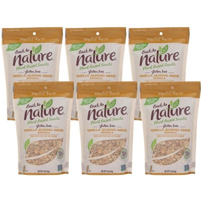 Back To Nature Gluten Free Vanilla Almond Agave Granola - Case of 6/11 oz