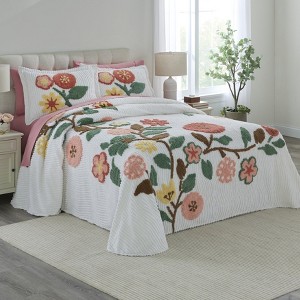 BrylaneHome Bloom Chenille Bedspread - 1 of 2