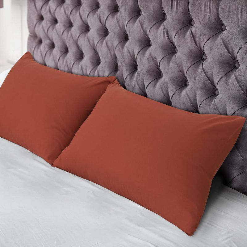 PiccoCasa Luxury 1800 Brushed Microfiber Pillowcases 2 Pcs, 3 of 8