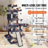 VEVOR Cat Tree for Indoor Cats, 68.5" Cat Tower with 2 Cat Condos, Sisal Scratching Post, Hammocks, Top Perches, Jumping Platforms and Ramp - 3 of 4