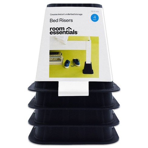 Extra Tall Bed Risers - Adjustable Height Dorm Bedding Accessory