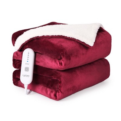 Heated Blanket Electric Throw, Soft Fast Heating Blanket with 5 Heating Levels