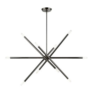 Livex Lighting Soho 10 - Light Chandelier in  Black Chrome - 1 of 4
