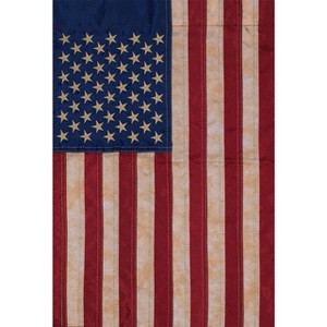 Briarwood Lane Everyday Garden Flag x For Outdoor Tea Stained Embroidered American Flag Garden Flag Flags For Outside - 1 of 4