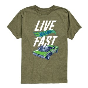 Boys' - Hot Wheels - Hot Wheels Live Fast Short Sleeve Graphic T-Shirt - 1 of 4