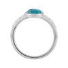 Silpada 'Good Lessons' Sterling Silver Compressed Turquoise and Cubic Zirconia Ring - 3 of 4