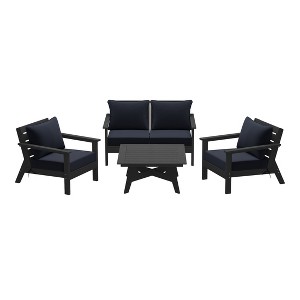 WestinTrends Avalon Outdoor 5-Piece Modular Sectional Patio Furniture Sofa Set - 1 of 4