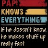 Men's Design By Humans Papi Knows Everything, If not Makes Stuff Up By HoangCathrine Tank Top - 2 of 2