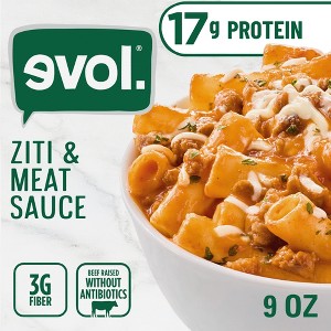 Evol Ziti & Meat Sauce Pasta Bowl - 9oz : Target