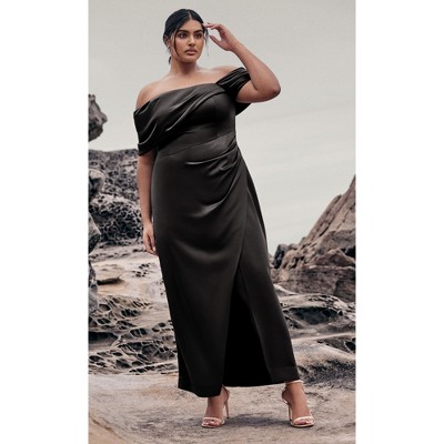 Women's Plus Size Paloma Maxi Dress - black | CITY CHIC