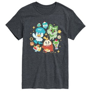 Men's - Pokémon - Sprig Fuec Quax Cafe Short Sleeve Graphic T-Shirt - 1 of 4
