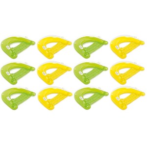Intex Sit 'N Float Inflatable Lounges 60" X 39" Green & Yellow 12-Pack - 1 of 3